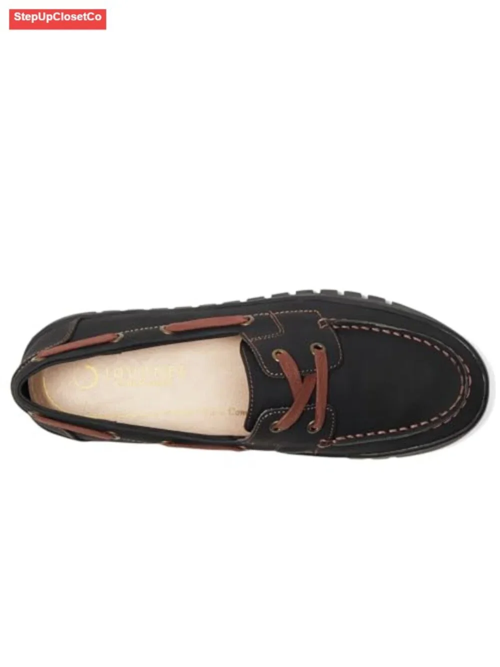 Women's Slip-On Round Toe Flats with Tie Detail PU Upper